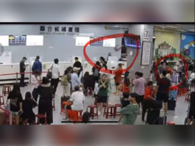 直擊／金門滯留2千人候補，他不爽發酒瘋拿椅丟地勤「險砸頭」！立榮直接提告送警局：挺員工免於恐懼